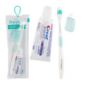 Wholesale - FRESH ADULT TRAVEL KIT TOOTHBRUSH W/TOOTHPASTE (SOFT) C/P 24, UPC: 810051081701